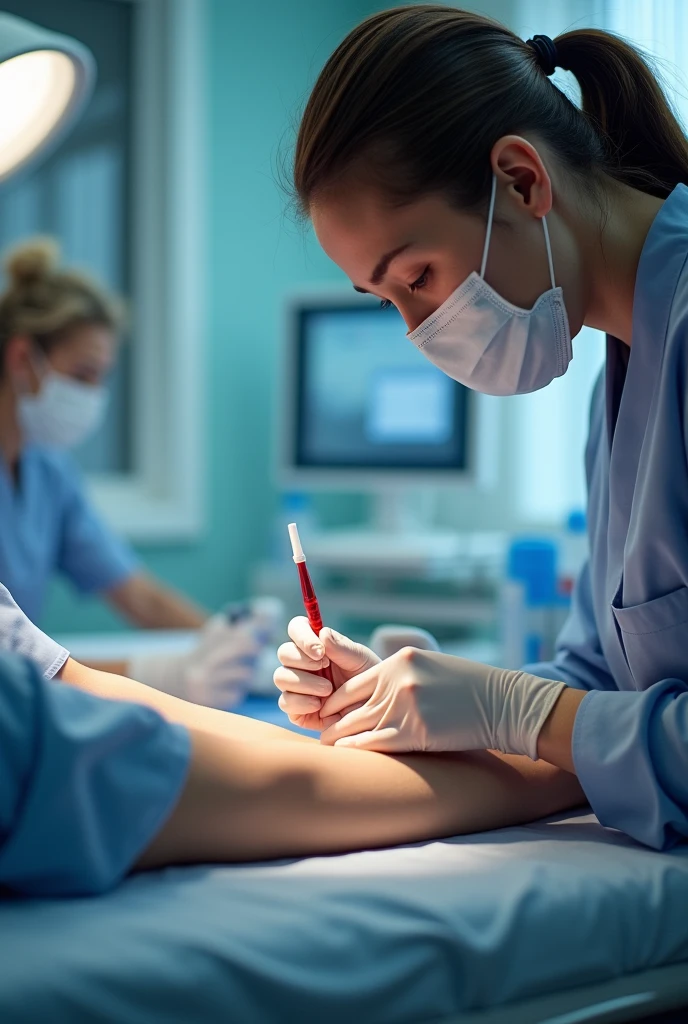 NURSE VERIFIES THE ADEQUATE PHYSICAL PREPARATION OF THE REGION TO BE INTERVENED