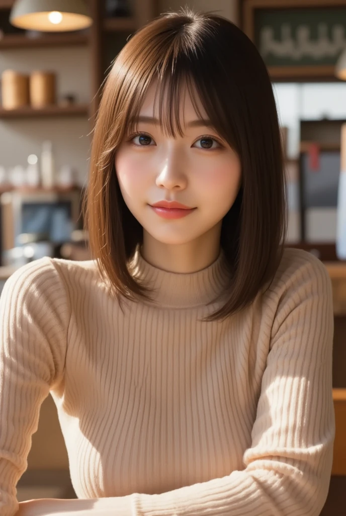 (8k, RAW photo:1.2),detailed face and eyes,最high quality, 超A high resolution, very detailed ,intricate details ,table top ,pretty girl , soft movie-like light, hyper detail, high quality,blonde, bob cut, knit, large mesh