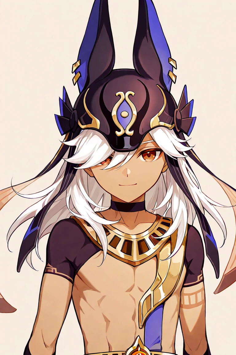(masterpiece, best quality), 1boy,mlsn,male focus,cyno (genshin impact),dark-skinned male, male focus, dark skin, animal hat, jackal ears, solo, long hair, sitting, sand, hair over one eye, holding, black headwear, hat, pawpads,detailed, <lora:Melusines:1.2> <lora:cyno:0.9>