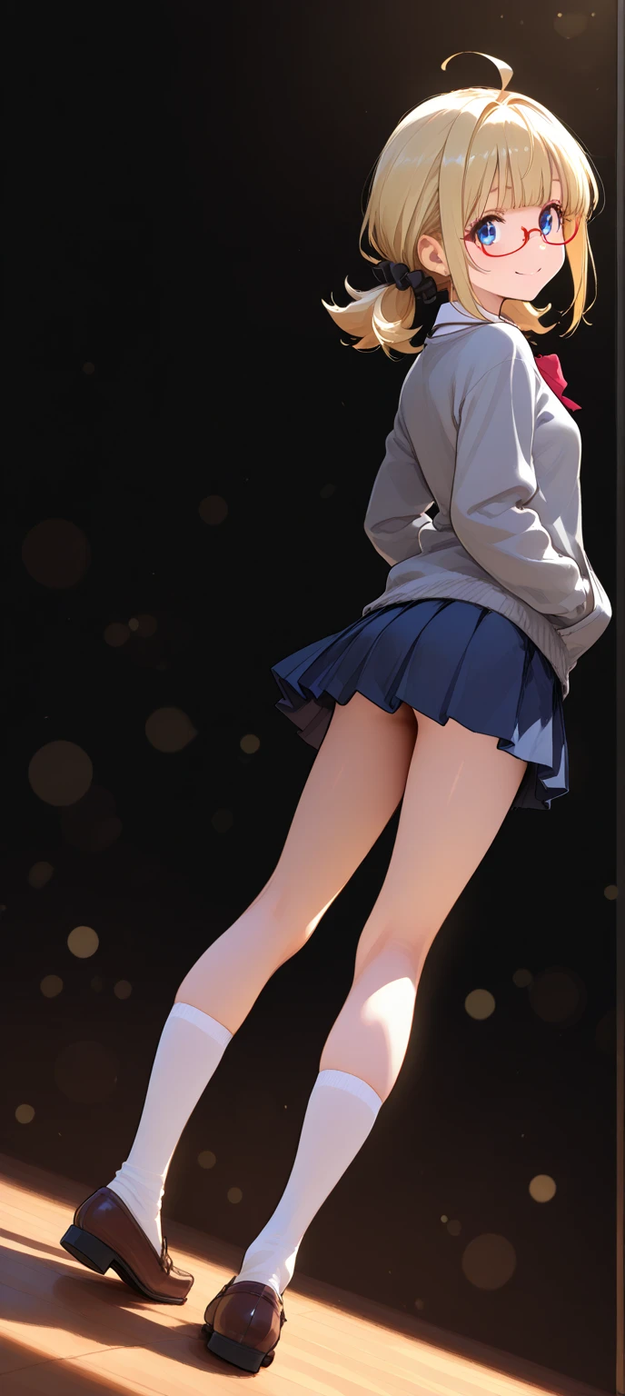 (The FW), 1womanl, Solo, 24 year old, 7headed body, (cute  face), (Ideal ratio body proportions), ‎Classroom, shool uniform, Sweatshirt, Ultra mini skirt, heavy wind, Looks Back, (((Point your butt at the camera))), ((The skirt flips up in the wind)), ((Show your panties to the camera)), white  panties, panties focus, long , Sexy body, Wet, Smiling smile, short-hair, Dark hair, small tits, A slender, Small buttocks, beauty legs, Skinny Legs, surrealism, Cinematic lighting, depth of fields, One-person viewpoint, F/1.8, 135 mm, nffsw, masutepiece, ccurate, ((Anatomically correct)), Textured skin, Super Detail, high details, High quality, awardwinning, Best Quality, hight resolution, 8K