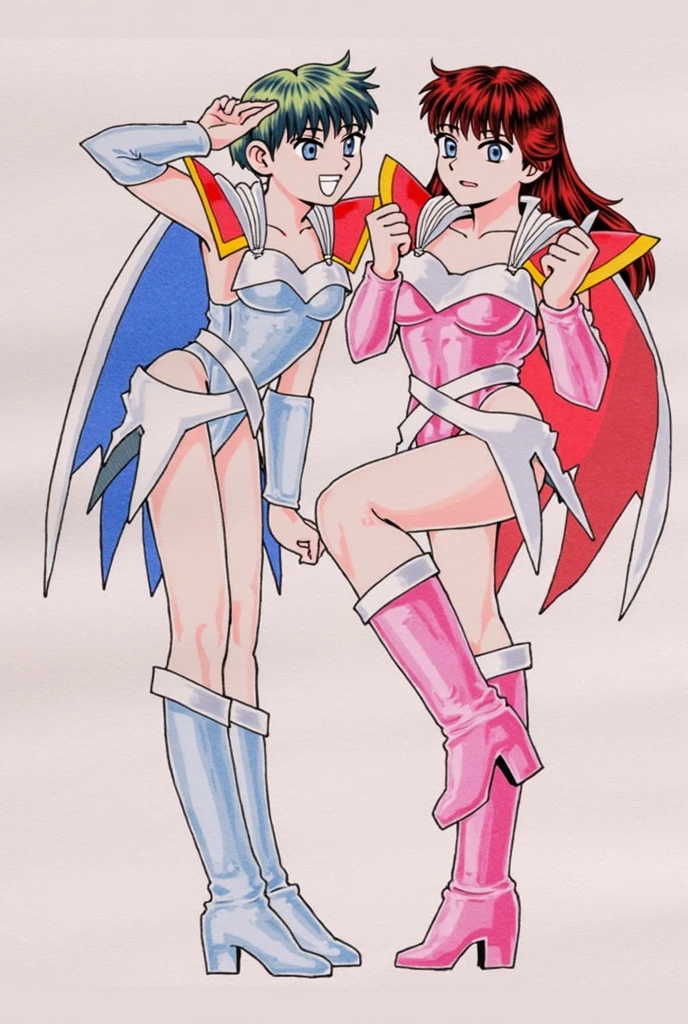 barbarian, digimon, insect angel with full armor, guyver, sentai, female robot, organic body ,flipflops