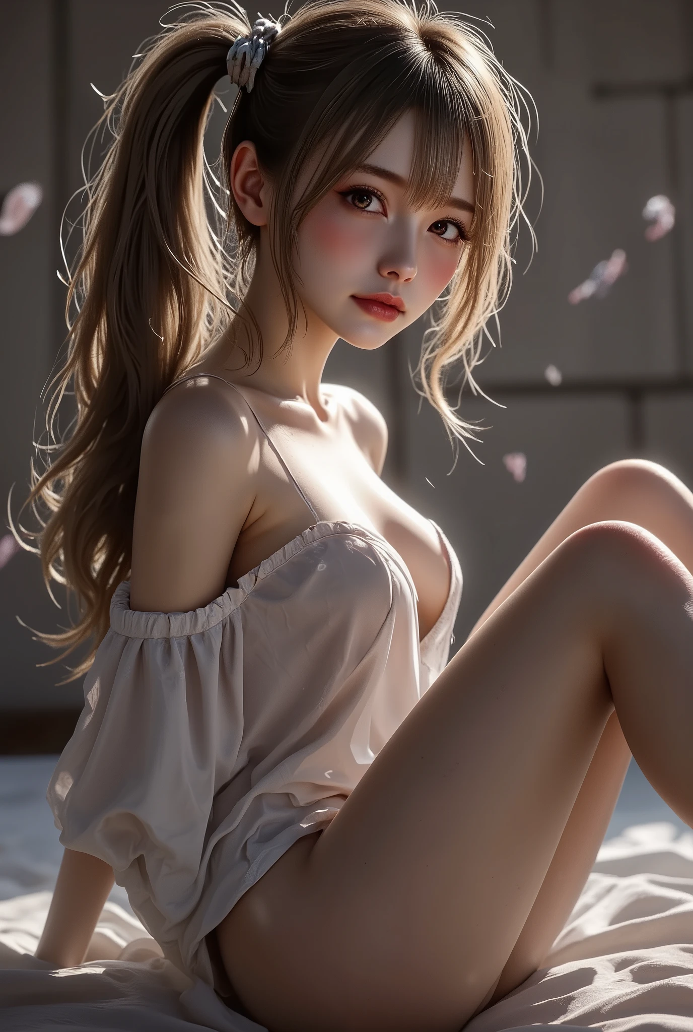  Quality\Realistic,(photorealistic Realism),((high resolution)),((intricately detailed digital art)),(best quality),(realistic texture details: perfect skin, smooth skin, (without folds and dents:1.28)),(professional photography\), BRAKE , Famale\1 Woman:1.4,22yo, A very beautiful and cute, perfect face, perfect symmetrically eyes, perfect lips, flexible female form, Underexpose Lighting, slim body, (discret smile, gentle expression),(spread legs in squatting position),dslr,best high quality soft lighting,sharp focus captured by Fujifilm XT3,f 5.6,in a dramatic lighting\), Skin\(white,pale,smooth,silky,shiny\), full body esbian、(Erotic:1.3)、(dynamic random fancy, professional hairstyles:1.32)、((random expressions))、(narrow waist:1.3)、medium ass、 beautiful cheekbones、((firm and full breasts:1.38)), slim belly: 1.3、(muscled body:1.3)、 slim face, (anatomically correct), Eyes\(beautiful,wonderful,detailed eyes:1.2\), BRAKE , {[["sits on chair, her vagina in Vaginal chrome chair ((with long_dildo insertion:1.25))"]]} (Erotic:1.5), Open your mouth,smile,abdomen,chest,hip,thighs,Earrings,jewelry,(Super detailed figure:1.2\), BRAKE , "[[ (((from behind:1.4))) | ((look at the viewer)) | (shot above the knee) | ((from below:1 . 25))" ]] 