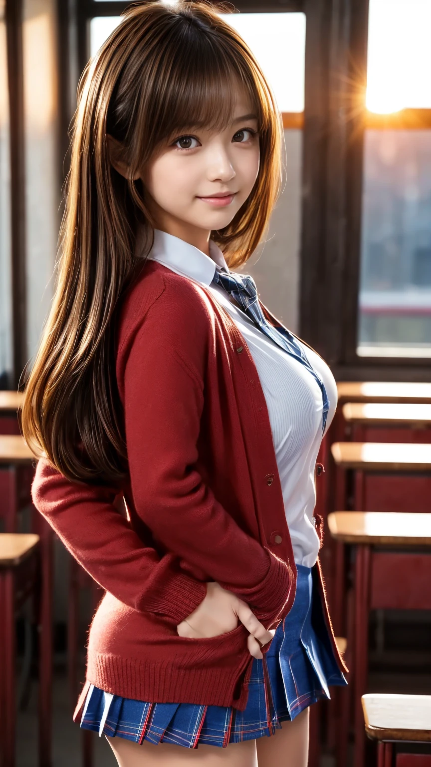 (girl:2.0), (solo:1.5), (beautiful cute Chinese, cute JAV idol), (anatomically correct:1.9), delicate and beautiful schoolgirl, full body figure, tie (sheer white shirt,) tie, dark blue pleated micro mini, smooth pigtails, sexy, (dark pink underwear), graphics beautiful, showing the whole body, white socks, (showing panties, sitting), (dimple chin:1.5), (chubby cheeks:1.5), (no bra:2.0), (braless:2.0), (slender abs:1.5), (detailed realistic skin:1.3), (extremely detailed realistic caramel hair:1.7), (beautiful realistic hairstyle:1.3), (realistic caramel hair:1.7), (beautiful realistic face:1.3), (extremely detailed realistic face:1.3), (detailed realistic eyes:1.5), (perfect eyes:1.5), (extremely detailed realistic pupils:1.5), (detailed realistic lips:1.3), (beautiful realistic lips:1.3), (realistic big breasts:1.95), (breast cleavage exposed:1.5), (masterpiece:1.2), (best quality:1.2), (realistic:1.2), photography, Nikon, 85mm, 8k, (sharp focus:1.2), (high resolution:1.2), (ultra-detailed:1.2), bright school building, full of students,