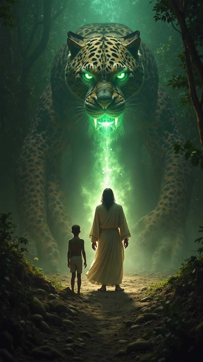 Indian village, A young boy, playing with alien