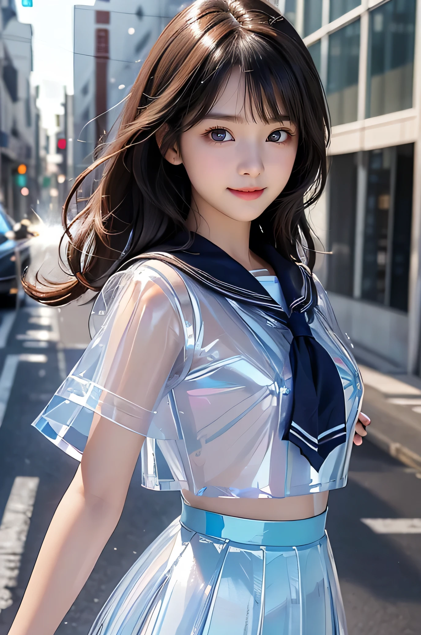 (((draw only one woman: 2))), (heavy rain concert venue), ((idol woman singing and dancing on stage)), (idol's cute miniskirt transparent costume: 1.5), ( (clothes wet with rain: 1.8)), ((clothes that stick to wet skin: 1.8)), ((skin wet with rain)), ((hair wet with rain: 1.8)), ((rain wet bangs:1.8)), (happy smile:1.2), 18 year old beautiful woman, ((1 screen)), 8K, RAW shot, top quality photo, masterpiece, nice realistic photo, (( Anatomically correct proportions : 1.5)), ((perfect proportions)), ((beautiful women like Japanese idols)), ((small head: 1.5)), detailed face, detailed eyes, narrow nose, (detailed fingers: 1.2), detailed arms, detailed skin, detailed legs, (slim style), (thin waist)), (medium breast), (nipple shadow: 1.5)