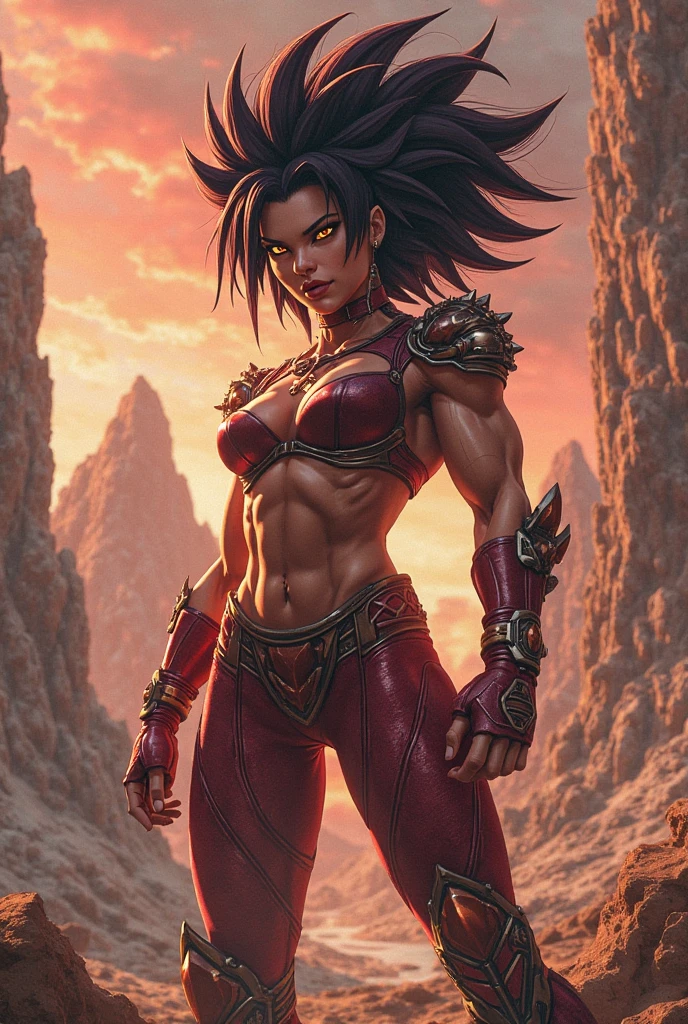 ((Simon Bisley)), Beautiful full-body woman, 30 years old, muscular and perfect body, barbarian warrior with little clothes, tiny thong, large breasts, generous neckline, holding a bloodstained sword, brave face, dark kingdom, sexy pose, walking in a dirty water