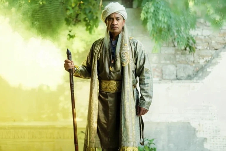 Make this photo look realistic and detailed, afared man with a turban and wearing muslim clothes and prayer beads, 70 years old man, very detailed potrait, realistic portrait photo, close up potrait, profile portrait, very detailed face, very realistic face, very perfected face, very detailed clothes, very realistic clothes, very perfected clothes