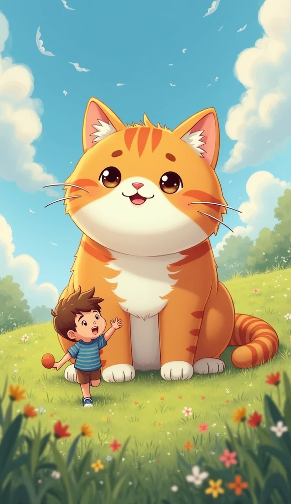 create a cat around rays in cartoon style