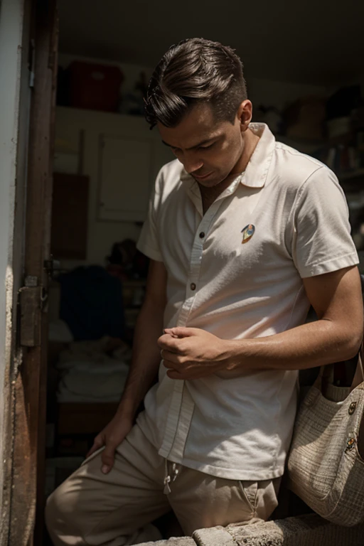 A beautiful young male twink, cute, with black hair and a face with reddish makeup, wearing a bright white long-sleeved shirt and aqua blue pants, and he is in his office, and behind him is a blackboard on which is written the shape of the brain and its anatomy, and nuclear energy comes out of it, and he has an innocent face with makeup. And red cheeks