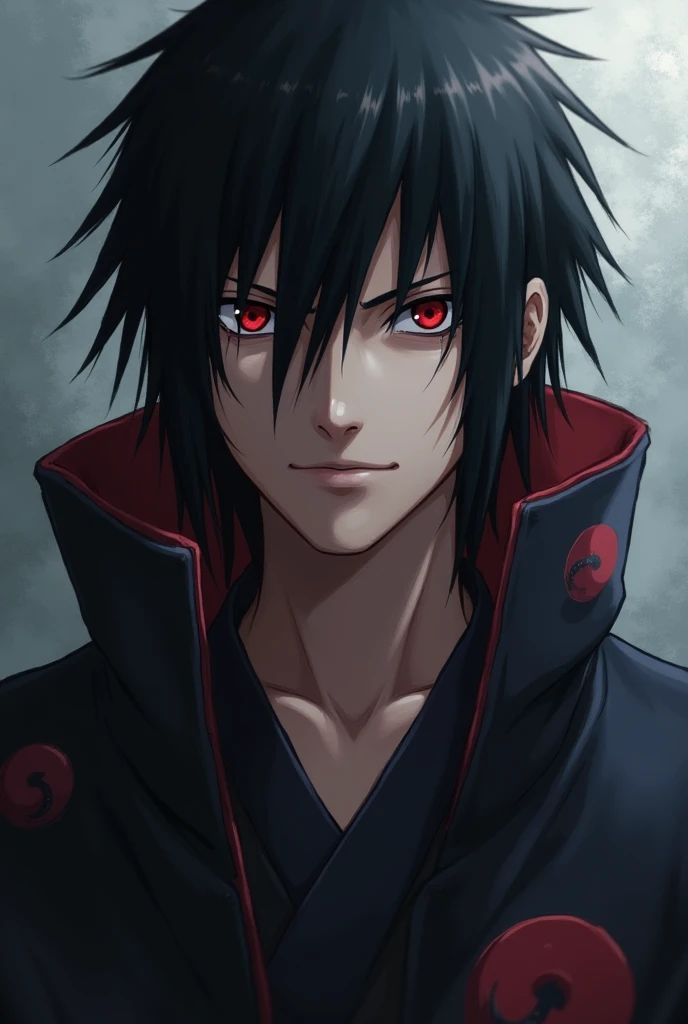 Create image Sasuke Uchiha with piercing