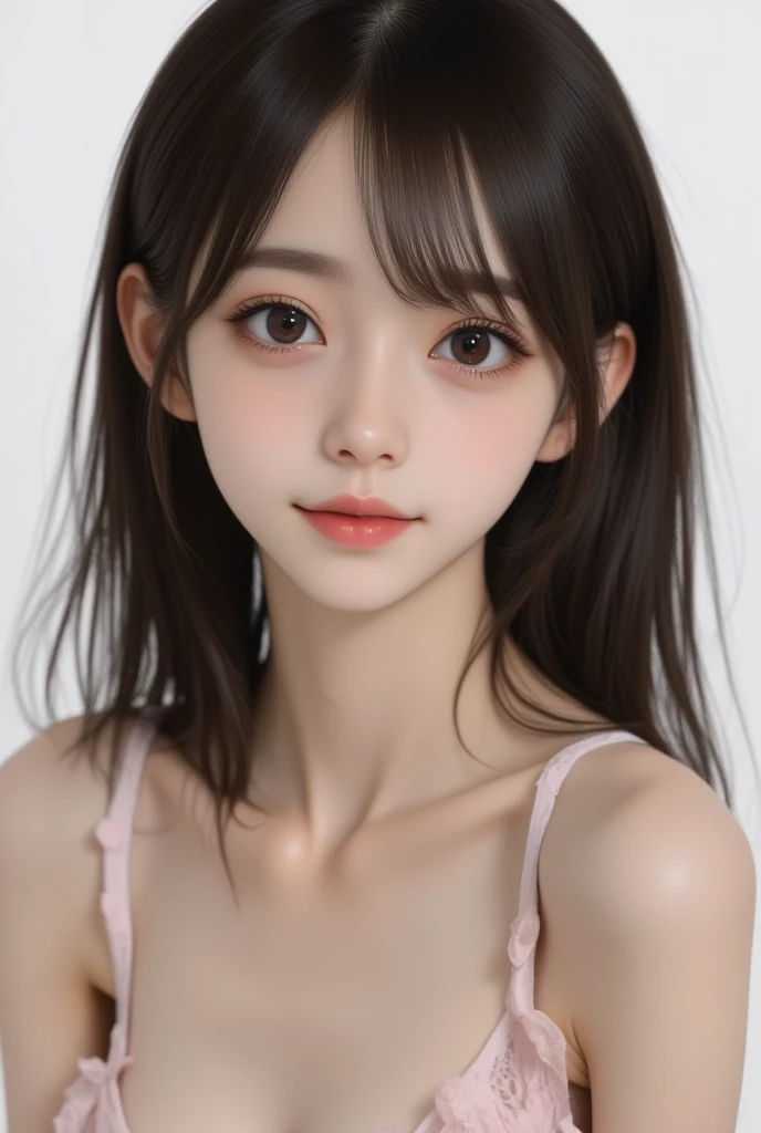 girl、I really like it、(masterpiece, Highest quality, Very detailed, Detailed face, 8K)、((((Seduce:1.2))))、Strapless Swimwear、whole body