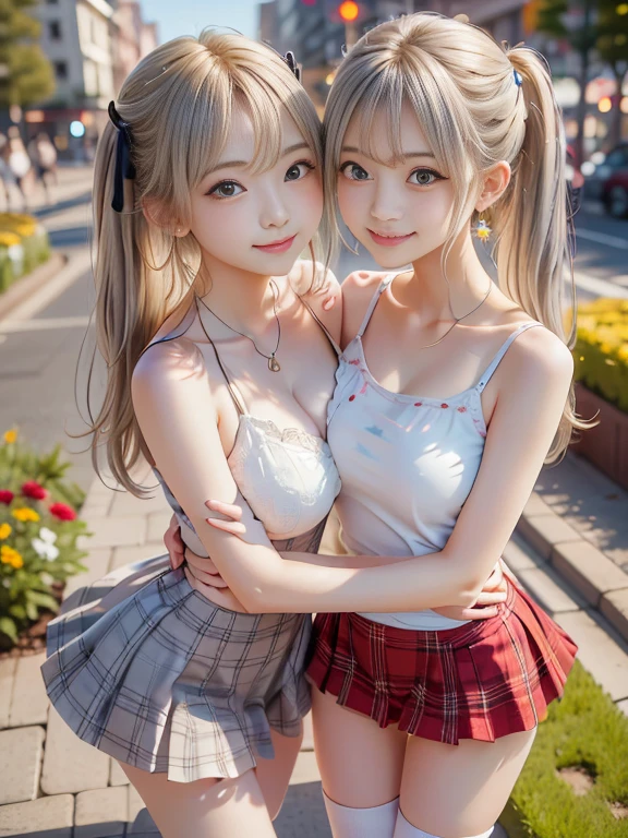 two women with pink hair are posing for a picture, two beautiful anime girls, cute s, pink twintail hair and cyan eyes, little girlfe, oppai, twintails, beautiful sci - fi twins, ecchi anime style, anime girl cosplay, realistic - anime, seductive anime girl, ecchi, belle delphine, masterpiece, superdeformed, full body: 1.2, ultra high res, RAW photo, masterpiece, ultra detailed, 8k, full detailed hair, highres, best quality, ultra high res, ultra detailed face and eyes, (photorealistic:1.4), looking at viewer, smiling, cute, (ray tracing:1.4), (long legs:1.4), Best quality , masterpiece, large hip, Fully facial detailed, beautiful, ((very detailed of hair )) , (((18 years old))), thin lips, big eyes, highres, seducing, blue eyes , slim waist, 8k, 16k, highres,
karol bak uhd, inspired by hajime sorayama,