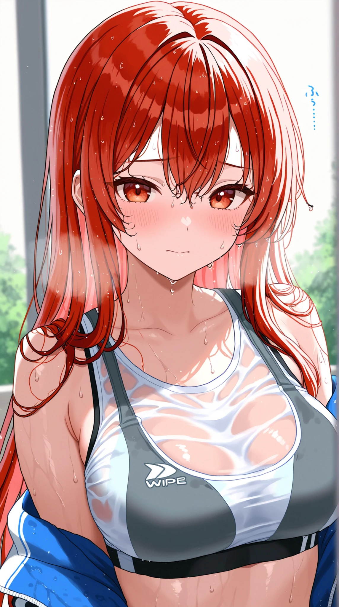 Wet Shirts, sports bra, Wipe away sweat