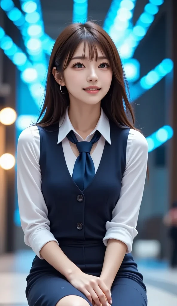 (((32ｋ,high detal,high-detail、​masterpiece,Attention to detail,full body Esbian,solo))),Raw photo & realistic atmosphere,beautiful dark blue eyes,Detailed mouth,Glossy lips,Detailed eyebrows,Eyes drawn in detail with soft white skin that shines with every detail、azure eyes,Very beautiful eyes,Detailed lips、Very beautiful face,Very well-formed face、Lifelike face,shiny beautiful lips, Realistic Young Gravure Idol, very beautiful school girl, , Young Sensual Gravure Idol, Young Gravure Idol, Beautiful and cute mature１6 year old ,the whole body is wet,dripped out,with a flushed face,Incredibly beautiful, Sexy and classy１6-year-old girl,semi-long brown shiny hair,Hair is wet,Dripping water,dripping,(Looking at the camera：1.4）,（darkness,Very dark,Using the flashlight、Illuminate subjects in a pitch-black classroom with no light：1.7）,（A sexy,Healthy toned body,HDTV JAPAN HDT VISION BLACK HDT VISION BLACK HDTV HDTV BLACK HDTV HDTV BLACK HDTV UNIFORM,Medium shape chest,,Mature body, I'm anxious and about to cry,Moist eyes,cold smile,glareing,The glaring face is also beautiful,High-resolution arm,,high-definition fingers,：1.5）,（The chest of the uniform is open,Wearing black and red classy  uniform、Sitting upright in black pantyhose and sexy legs、Lifting the skirt in embarrassment：1.7）