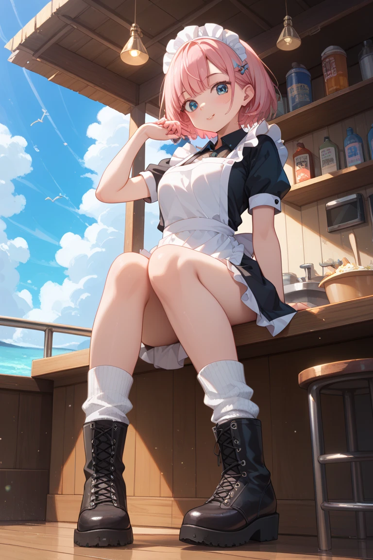 BBQ stand，All kinds of food，Kebabs，MarketaB，trekking poles，snow mountains，Snow goggles，heavy boots，Shenmu，salama，Harry Potter，Magic Hat，Cotton shorts（Shirtless：0.9）、（Naked：0.5）、（huge tit）、Skin type、Fine hairs、Radiant skin、Drunken、luminous（Shirtless：0.8）（Bandeau：0.1）、（Lift one foot：0.1）、 huge tit、Blush、（Small tattoos）、Slightly drunk、（Background with：Jungle lion monkey elephant：0.4）、（goddes：0.8）、（teens girl：0.7）、Water-colored eyes、Long eyelashes、（Cute marks on the face： 1.2),(dog teeth:0.8),,(ssmile:0.5)(Blush:0.7),(Hair:0.4),(short:0.8),(Black and brown hair:0.5)(White and pink hair: 0.6）、（Striped hair：0.5）、（High ponytail：0.3）、（ca：0.7）、Shiny hair、（High morbidity：0.6）、（double bun hair：0.2）、Moon hairpins、Collar、Lace、frilld、（ Head tilt：0.7）、（Side：0.5）、（Look up：0.2）、（Look at the camera：1.0）（Chest pat：0.5）（Flip skirt：1.5）、（（Delicate facial features、Positive face、detail），Bright pink lips，ssmile，Open your mouth，Blush，Slightly drunk：0.5）），Absurd，Extreme，tmasterpiece，whole body fairy，Seductive special portrait of Tifa Loha，The clothes are smooth white and transparent，Lace panties。 (Pajamas with multiple patterns:0.5)，（Vintage train background：0.2），The reflection of a part of stagnant water on the ground，Old brick floor，Old clock，wooden building，Leading the puppy
