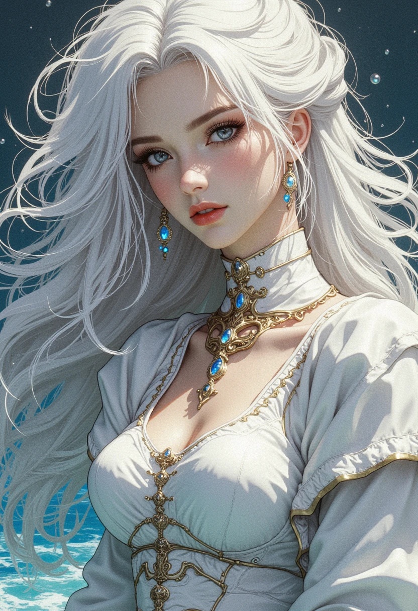 （masterpiece，top quality，best quality，official art，Beauty and Aesthetics：1.2），（girl），The content is very detailed，（Fractal art：1.1），（a color：1.1）（flowering：1.3），highest detail，（tangled：1.2），（dynamic poses），（abstract background：1.3），（Many colors：1.4），，（ear nipple ring），shift dress，（gem：1.5）