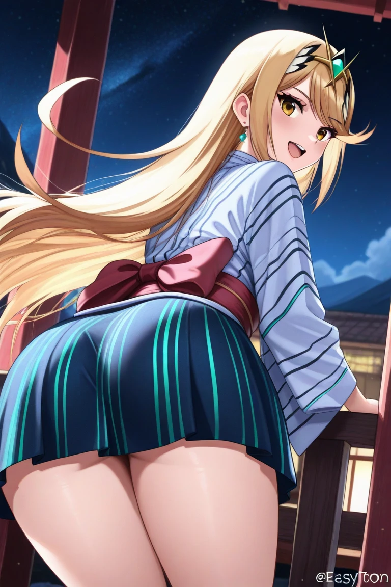 ((Highest quality、High resolution、Highly detailed CG Unity 8K wallpapers))、Adult female, Sexy Witch Cosplay, Long dark blonde wavy hair、Off-the-shoulder knit, Black pencil mini skirt, 、Medium Milk, blush, Embarrassed laugh, Exposing shoulders、(Pose to lean forward and emphasize the hip)、sexy blue and red bra、((blue and red lace panties))、Gorgeous magic wand and book、Hotel swimming pool、night、Sexy pose、Accentuate your butt、((Embarrassed expression))、On all fours、((camera from behind))