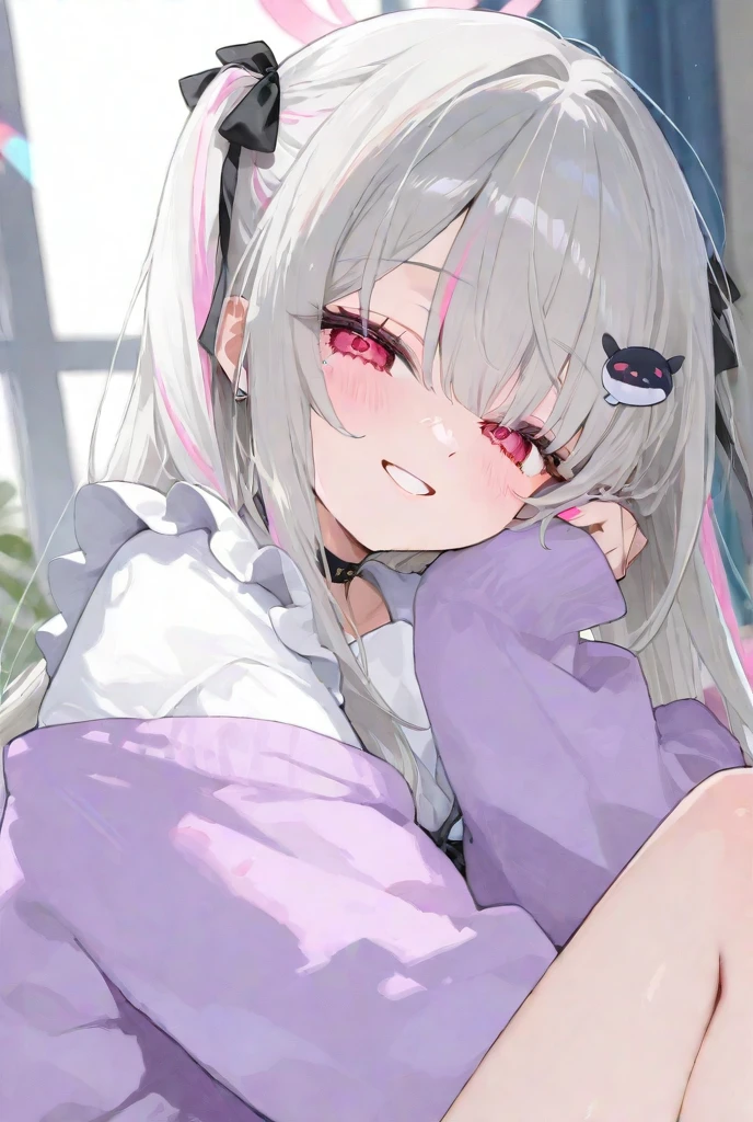 masterpiece, Highest quality, High resolution, Neferpitou 1, Cat ear, (Cat's Tail:0.8), alone, short hair, Red eyes, Hair between the eyes, :3, Curly Hair, Cat girl, Frills_bikini, Beach, Day, cloud, wariza,She spread her legs,Arms folded behind back,sexy,side,Squat,training