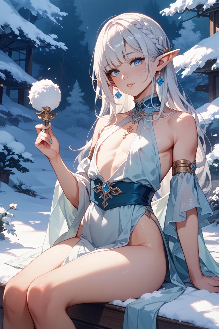 elvish　snow mountains　The bikini　Sit up
