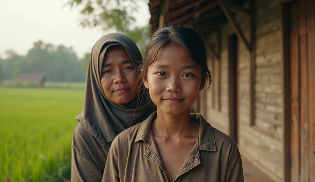 Java Young Women A young 22-year-old woman with a plain face and hopeful expression ...