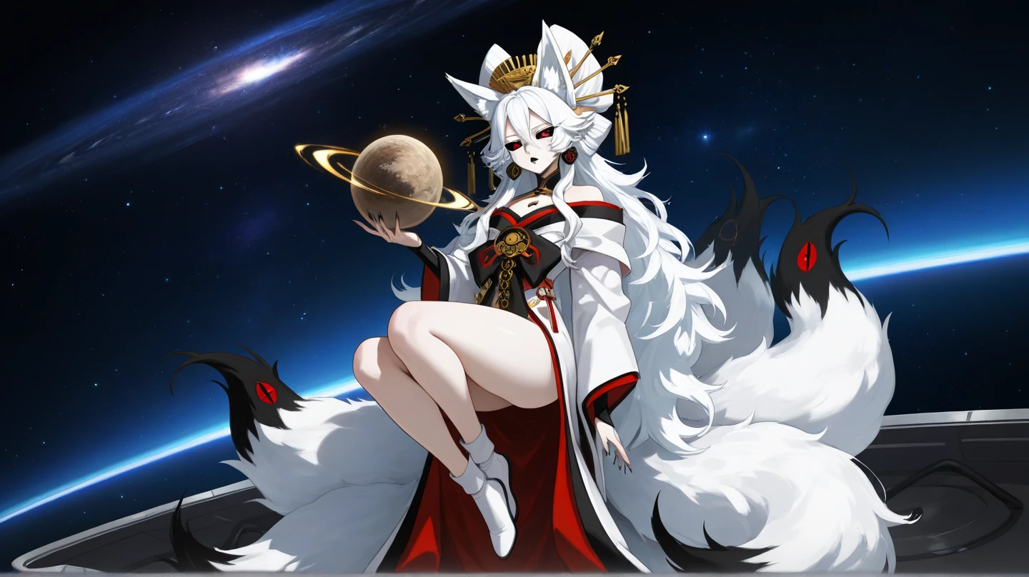 ) Full body, beautiful eyes , 1 girl , full body , cute girl , anime style , cute eyes ,fox , (ball gown) , crown , hidden legs ,( queen) , (standing up) , egendarune, known as the Legendary Kitsune Pokémon, is a majestic and enigmatic creature revered throughout the Archipela region. This Pokémon boasts an ethereal beauty, with pristine white fur that shimmers in the sunlight and nine radiant tails that fan out gracefully behind it. Each tail is tipped with golden fur, symbolizing its immense power and divine heritage. Its eyes are a deep, enchanting blue, reflecting wisdom and ancient knowledge. kitsune , nine tails , (wearing full body bondage gear ), mind control , (bondage) , tendrils , nsfw , gag , ropes , binding , bodysuit