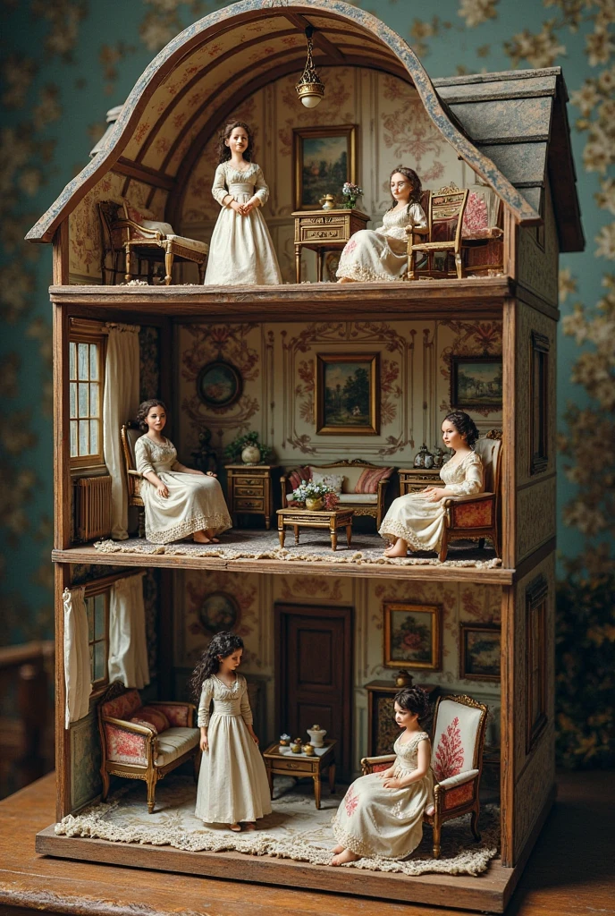 "An enchanting world of dolls awaits in the mystical workshop."