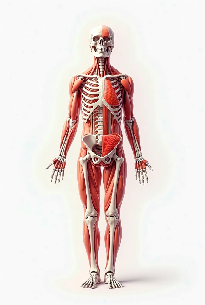 Bones and muscles for background for anatomy class power point presentation