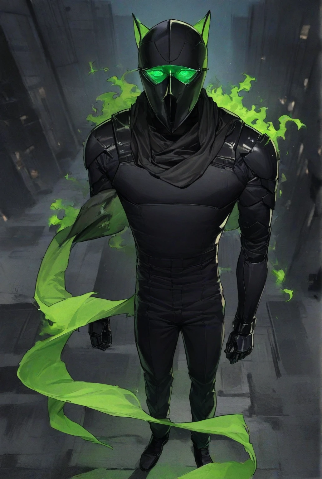 actor ((Bill Skarsgard)) as a ninja warrior Reptile, Mortal Kombat, green and black outfit, reptilian appearance, acid spit, Intricate, High Detail, Sharp focus, dramatic, photorealistic painting art by greg rutkowski