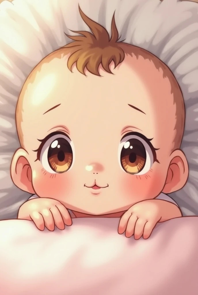 masterpiece, solo, full bare body shot from below, 5 year old petit little toddler:1.3、lying on the baby bed, independent、Brown bob-cut Hair、(open small mouth, face out of frame completely:1.3), Ultra-Realistic Capture、Very detailed、High resolution 16k human skin closeup, Skin texture must be natural、Must be so detailed that pores are visible、white glowing skin is healthy、 completely nude, Very good, erect nipples, high beams, cute childish Body, pretty infant:1.3