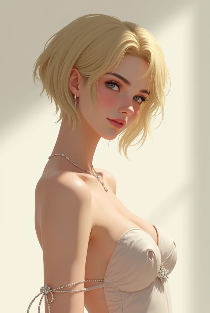 1girl, Heather Mason (Silent Hill 3), blonde hair, short hair, biopunk style, high resolution, masterpiece