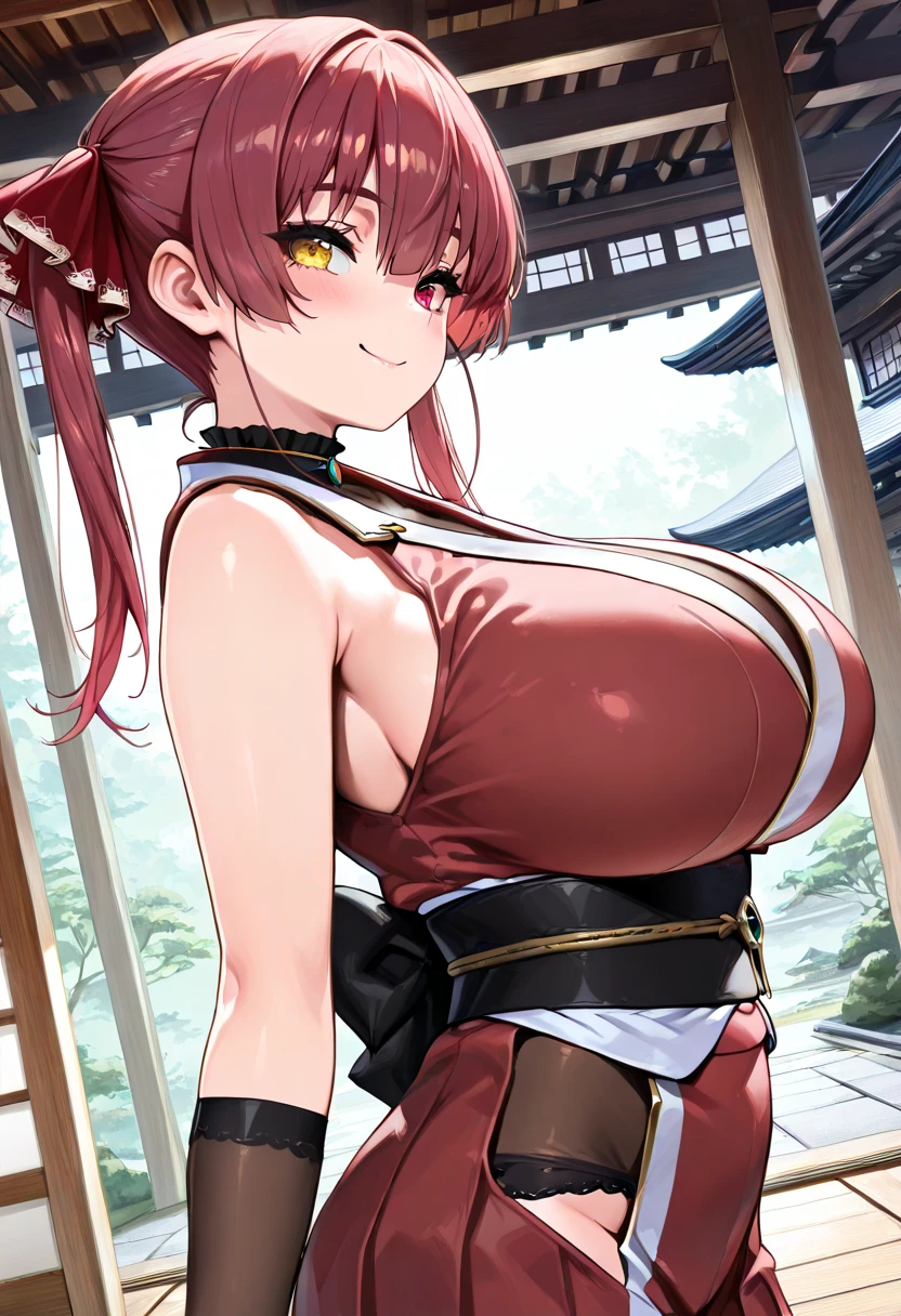 Big boobs brunette pigtails fighting sword no panties
