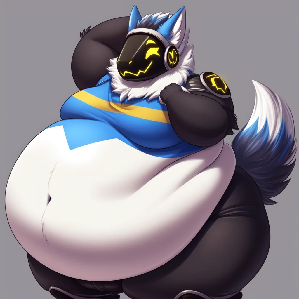 by hioshiru, by null-ghost, by darkgem, by edjit, by honovy,
Canine, ((fat, overhang solo)), (standing, navel), ((wearing shorts)), ((thick thighs)), male, grabbing belly, Masterpiecev10, (five fingers),