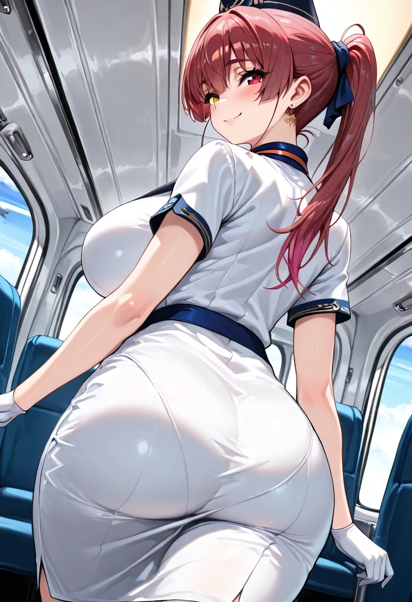 hiquality、16 K、((NSFW))、((SEX))、(Huge breasts),thick thighs、Big buttocks、fatness、Parted bangs hair, :o、((Surprised))、is crying、(((A man grabs my ass)))、((Shorthair))、blush,(Twin-tailed), Blue eyes,((((Brown hairs)))),adult woman,Sweat,Open white shirt、Blue mini skirt、(((Pink Panties)))、White knee socks、Place your hands in front of your body、I have my mouth wide open、((from behind))、backs、On the train、
