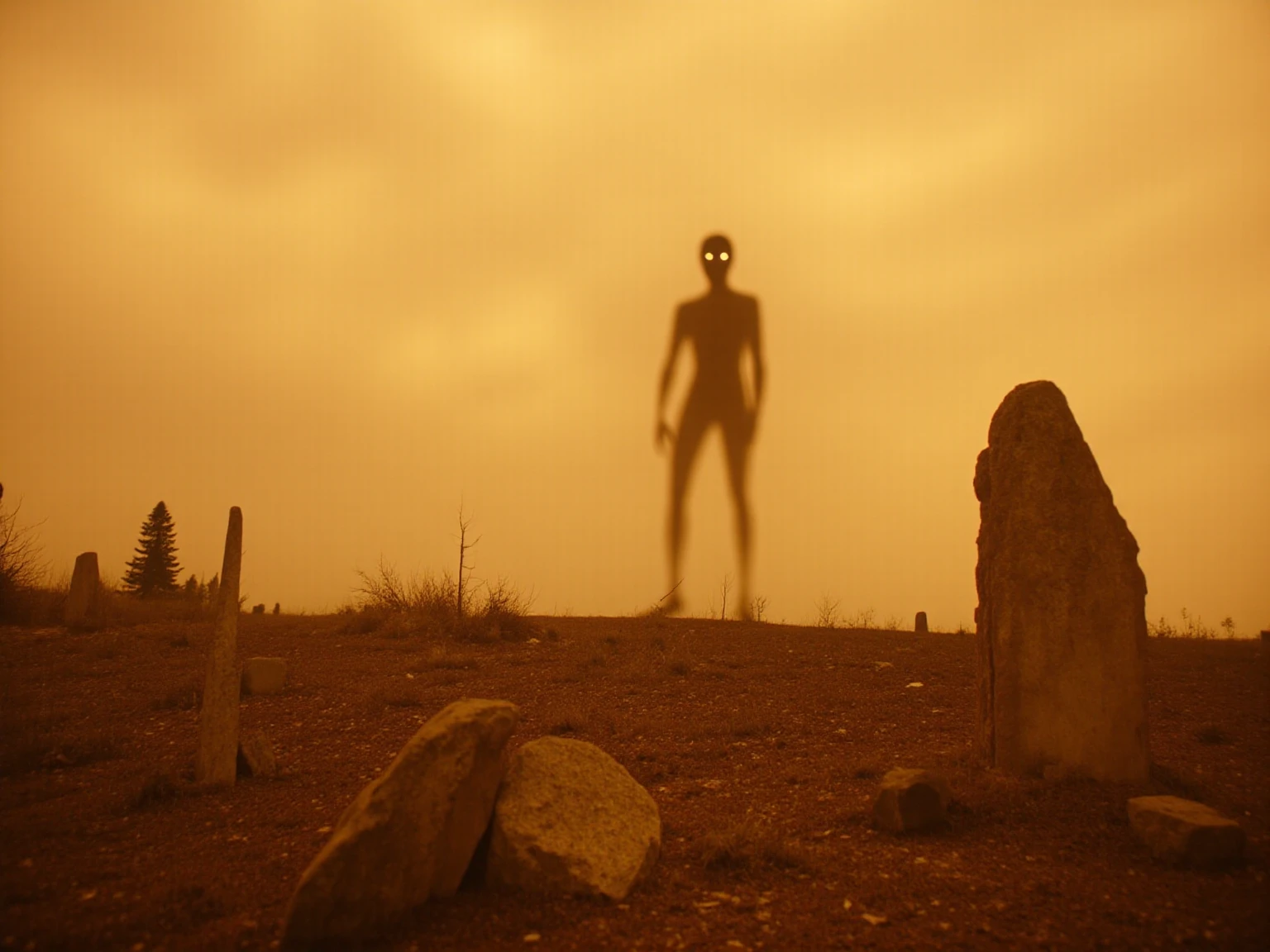 Photography of an ethereal, semi-transparent alien creature from another world. Its body is elongated, adorned with intricate patterns of bioluminescent markings that emit a soft, otherworldly glow. The alien floats gracefully above a mist-covered mountain peak, with the silhouette of distant peaks visible on the horizon. The composition is a wide shot, showcasing the alien's delicate figure against the vastness of the landscape. Soft, diffused lighting bathes the scene, lending it a dreamlike quality. The photographer skillfully captures the mystique and elegance of this enigmatic extraterrestrial being