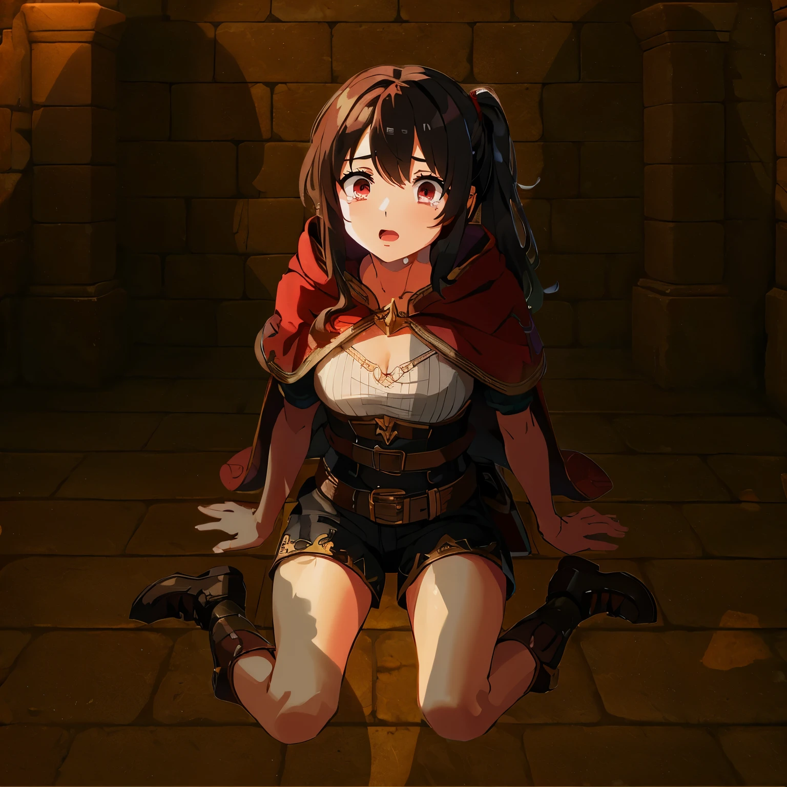 Nsfw,((dwarf,toddler body)),megumin,1girl,solo,breasts,blush,bangs,brown hair,black hair,red eyes,hat, navel,heart,panties soaked in pee,Impurity panties,panties with Dirty,incontinence,
Panties Stained pee,foul panties,grubby pussy,filthy pussy,Raunchy pussy,((filthy panties)),((excessive spread pussy)),((excessive spread anus)),(((shaved pussy))),(((poop in the panties))),((poop in the pussy)),
