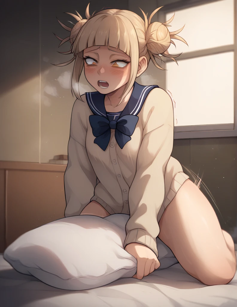 (((Ahegao:1.3)))、(((sex, woman on top, on bed, kneeing:1.3)))),
,Blonde Hair, Double good, Messy Hair, bangs, (Perfect Eyes, Yellow Eyes), serafuku, Sagging under the eyes,(((Spread your legs:1.3)))、(((nude:1.3)))、(((Spread your legs:1.3)))、(((nude)))、First Person View, (masterpiece:1.3), High resolution, Very detailed, Very detailedな CG Unity 8k 壁紙, Realistic, photo-Realistic, RAW Photos, Beautifully detailed face, Pale skin, Realistic glistening skin, Detailed cloth texture, Detailed hair texture, , Beautiful Face, Accurate, Anatomically correct, Highly detailed face そして skin texture, Natural neck length, (Beautiful Hそしてs), (Fair skin:1.2),、(((Lie on your back in bed)))、Perfect Naked、(((sex, woman on top, on bed, kneeing:1.3)))),
、Anime key visual,MAPPA,