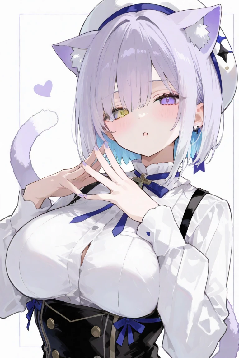 （Highest quality、In 8K、Masseter muscle area、Delicate illustrations）,beautiful cat demihuman（Cat&#39;s Tail）、Plump figure（Huge boobs）、（（leopard print leotard and leopard print coat）1.1）、Red Bob Hair、smile、Camping in the forest at night、