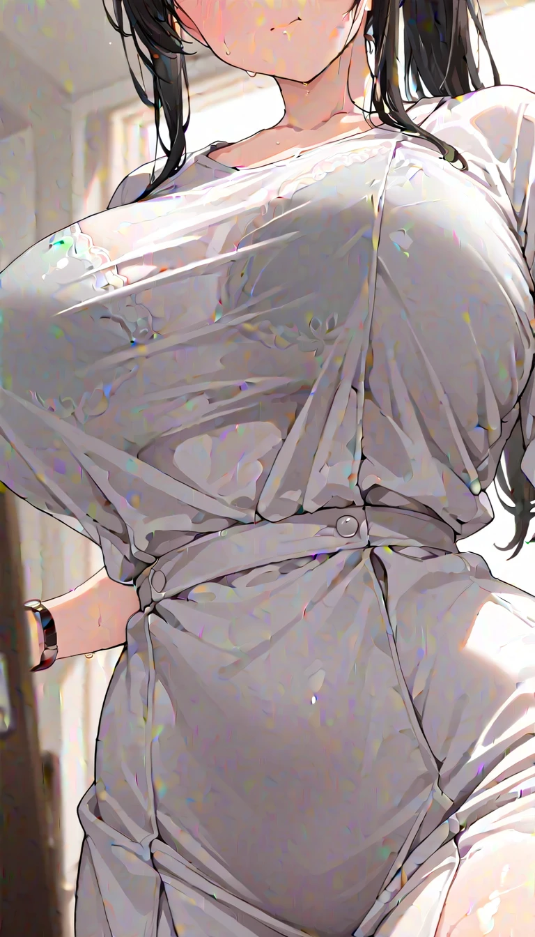 blunt bangs, dark blue hair, purple eyes,
BREAK ((white dress, tight, hip-lengtg dress, flowery print, marked nipples:1.5))
BREAK view from below, morning city, street,
BREAK (masterpiece:1.2), best quality, high resolution, unity 8k wallpaper, (illustration:0.8), (beautiful detailed eyes:1.6), extremely detailed face, perfect lighting, extremely detailed CG, (perfect hands, perfect anatomy),