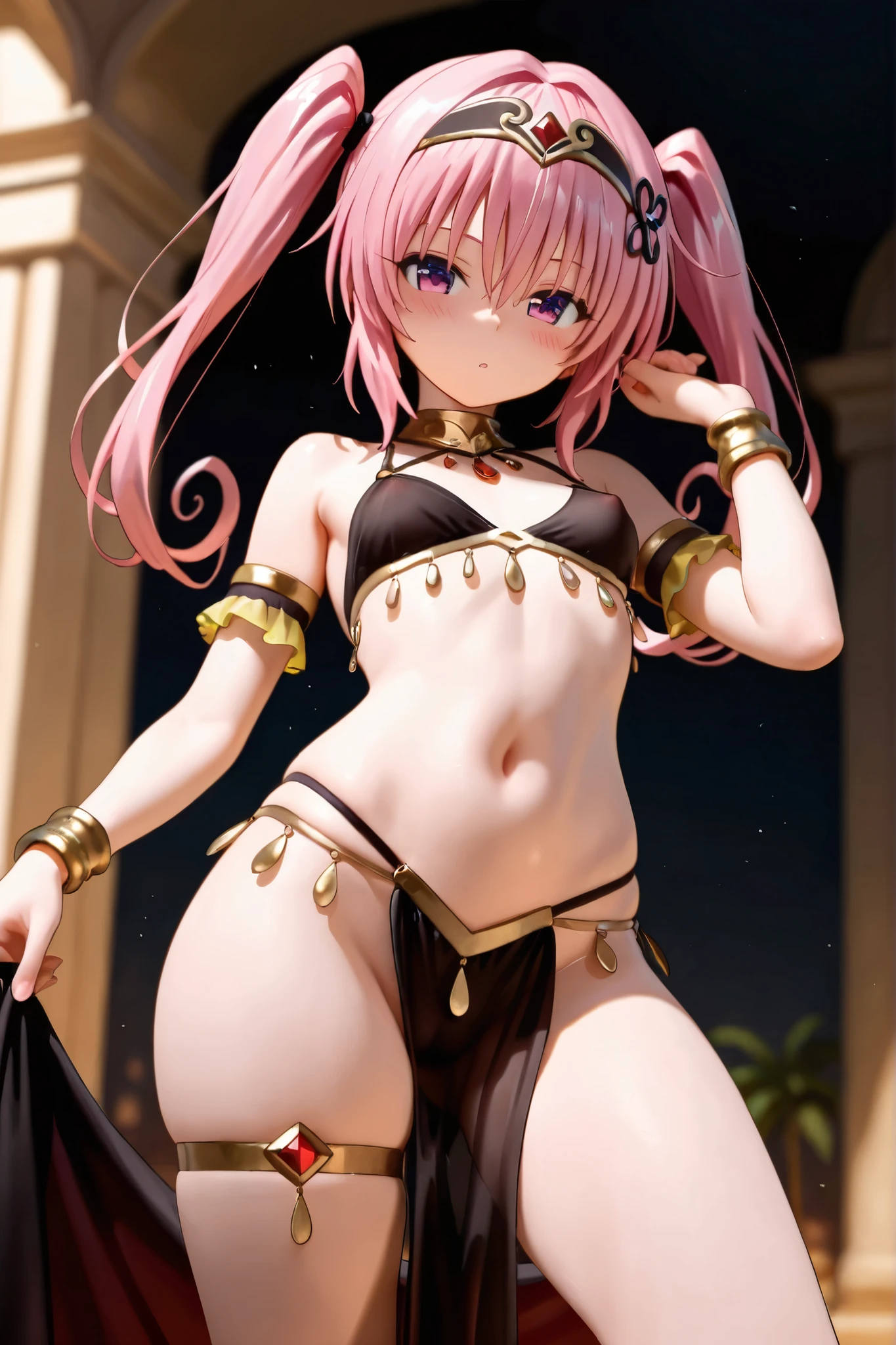 {(watercolor image:1.2)}, {1 woman, small breasts,, braid hair intricately},{(very ecstasy:1.2),(writhing:1.4), embarrassing,half open eye},{(yukata:1.2),(fundoshi:1.2)}, bdsm,shibari,breasts bondage,{(obscene pose:1.2),(arched back:1.2),(arch one's head:1.4)},,arms behind,nipples, {(chain shibari:1.2),(training:1.2),confinement, chain bondage, chain restraint,chain bind limbs,chain bind body,chain in collar, shackles},side view,classical realism, {in dark stone prison, candle}, more prism, vibrant color