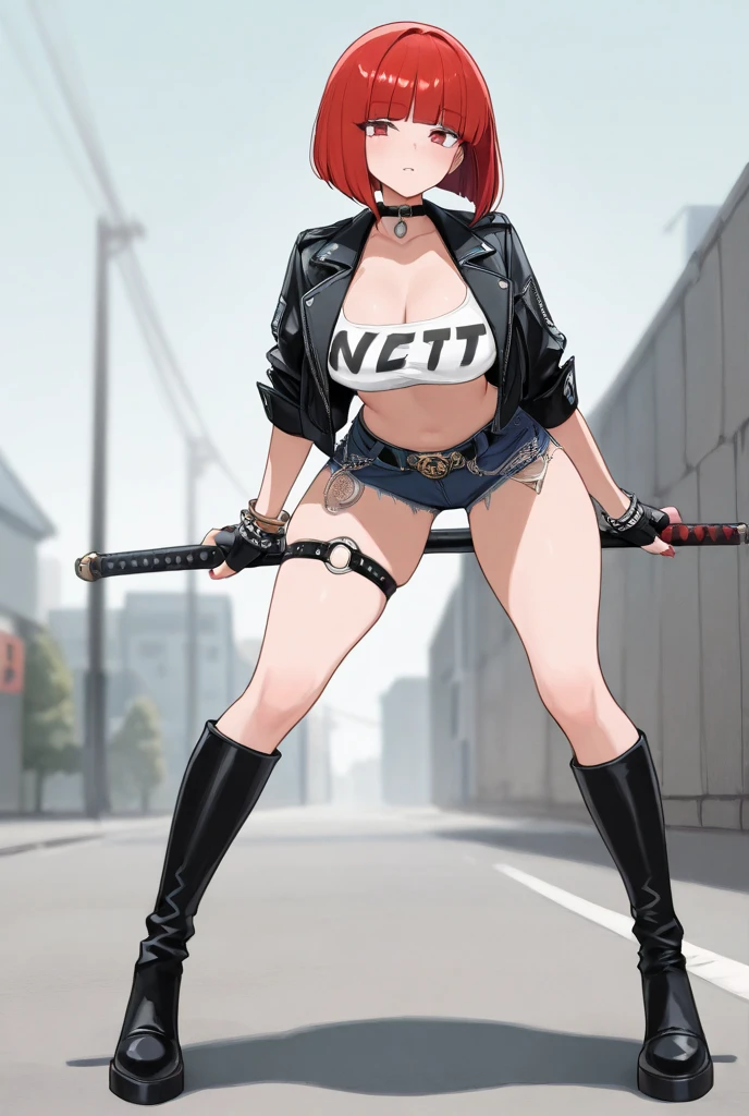 masterpiece, best quality, mature woman, blonde hair, sharp eyes, curvy body, dirty alley, thong, besides dumpster, front view, hand on thighs, hopeless eyes, despair eyes, slave tattoo, syringe, junkie, tattoos, eye bags, eye shadow, (skimpy clothing), bend over, (whore expression) 