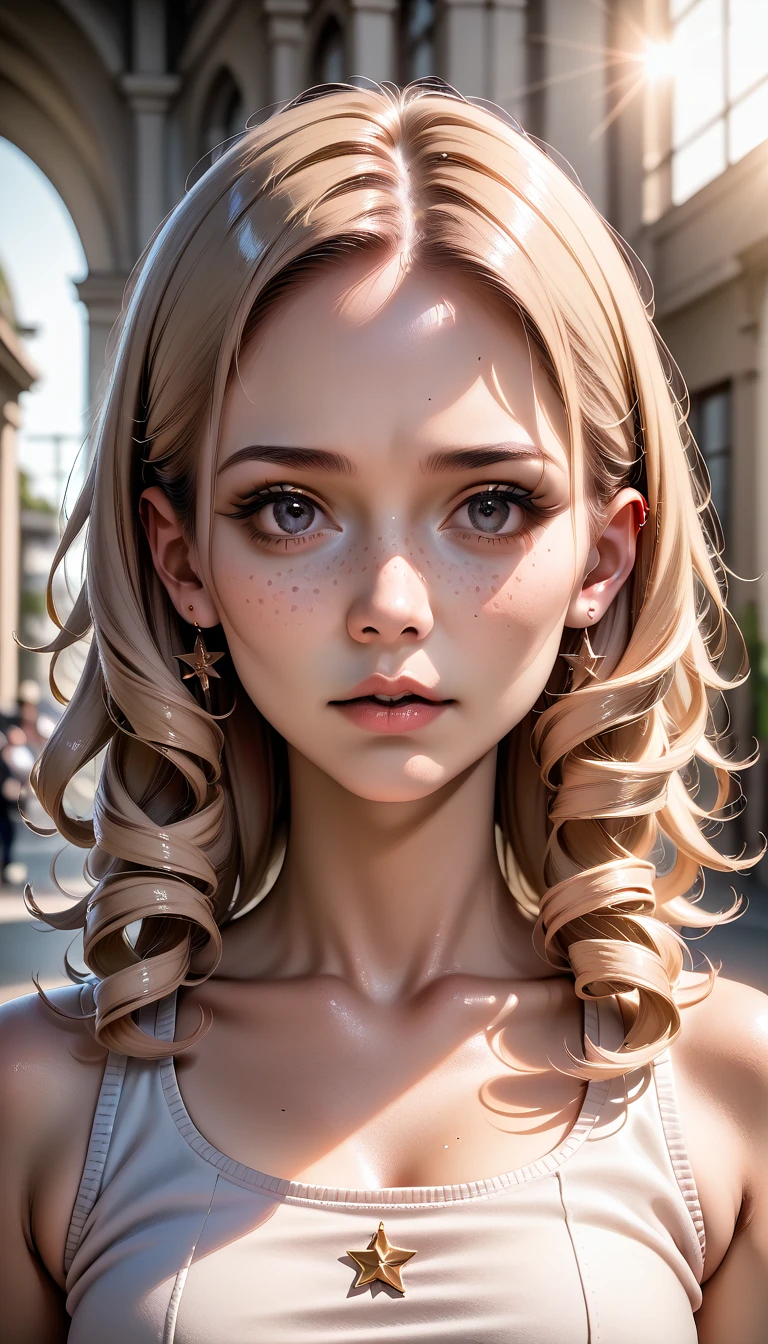 (((beautiful Blonde girl Lisa in spiderweb armor, pastel Style,))) ((((She plays with her hair, 
, ))))  ((((The armor covers 50% of the girl's body, posing in various sensual poses, in full growth, The girl is smiling, she is happy, the brightly blue girl's pupils are the same size and color, The eyes are directed in one direction, very clearly drawn face and eyes)))), (((The background is the ruins of a medieval magic castle, clearly drawn background, drawings is frescoes of the 12th century, The play of light and shadow
)))
masterpiece, best quality, highly detailed