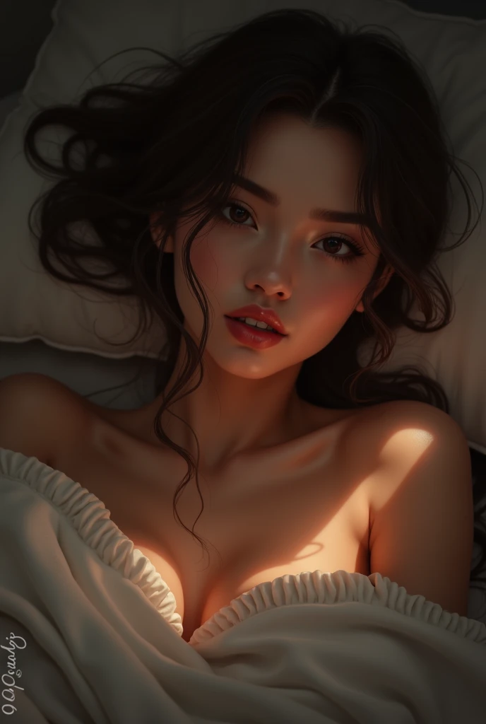 Realistic human body in every detail, Realistic skin in every detail, Realistic face in every detail, Realistic eyes down to the details, Realistic lips in every detail, Realistic teeth in every detail, Realistic ears down to the last detail, Realistic hair down to the last detail, Realistic arms down to the last detail, Realistic reproduction of every detail, Realistic fingers in every detail, (fine hands, thumb1, reference4), Realistic feet in every detail, ((She Blowing a banana)), (Full body:1.6), Sexy in pajamas, (relax in bed:1.2), (Balinese:1.2), (Indonesian cultural diversity:1.15), (Hair after bath:1.3), (Wet hair:1.3), (beautifully depicts depth and width:1.3), (soft skin:1.3), (Like the whole body:1.3), (wet Skin:1.3)
