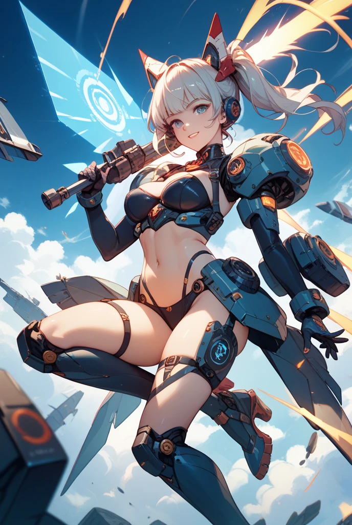((Highly accurate drawing in every detail)Extremely precise depiction)[High resolution],(detailed illustrations,とてもfineで緻密な描画,Delicate drawn lines with tempo,Realistic texture expression),[color traced main line],(Space Battlefield [Space Mobile Fortress]),[solo],HENTAI (((ANIME) BIONICGirl) Beauty  ((muscular) [Plump])) (Astronauts Cyborg) [Space Marine Corps Military [MASCHINEBODY]],Bullet Belt Javelin [[Firearms, Machine Guns, Bazookas] Saber Rifle ][[Rocket Pack]],Zero Gravity Front,gravure [[White Devil] [Outer space combat]] Battle Damage,[retro future],(intricate and beautiful decoration [Dense detail]),(Fine and beautiful skin expression [transparency]),Precisely drawn eyes[完璧な目のdetailed(Iris drawn in minute detail)(Beautiful eyes like jewels)],[eyes light[Pinpoint lighting for the eyes]],[long and beautiful eyelashes],[precisely drawn hair [美しく艷やかな髪のdetailed]],(完璧な手のdetailed [Beautiful fingers with no damage [beautiful nails]]),(perfect anatomy(perfectly balanced proportions))[[full body portrait]],[[Design built to the highest level]][ideal color coordination(Accurate simulation of light and material interactions)],([Precision Detail](detailed,高fine)),[Visual art that tells a story],((highest quality)fine[[High density drawing]])(4K Quality).