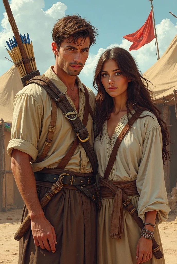 Create a couple of people to be the protagonists of my book. It can be any color, Genre, etc