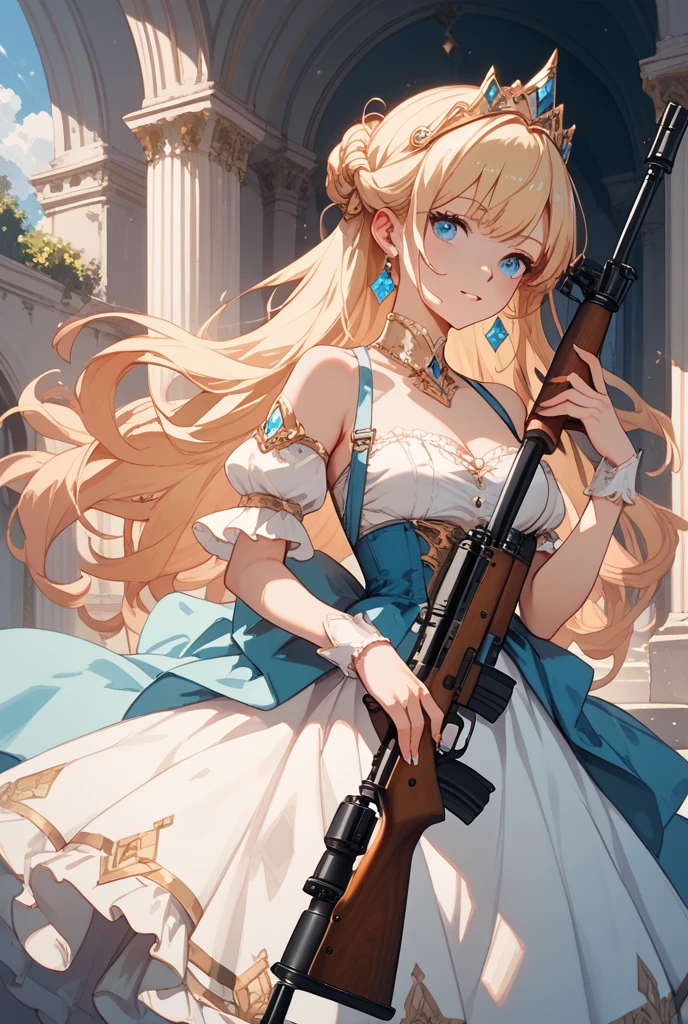 score_9,score_8_up,score_7_up,score_6_up,score_5_up,score_4_up,
the bride in a white wedding dress,gun with both hands,on the roof of the building,handheld sniper rifle,lift gun aiming posture,standing gun aiming stance,aim attitude,<lora:ç§»å¼è§çº¿çåè§ä¼ lookingAwayToLookingAt_v10:-1>,<lora:envyStarlightPinup01_v10:0.8>,xx_focus,wide_shot,