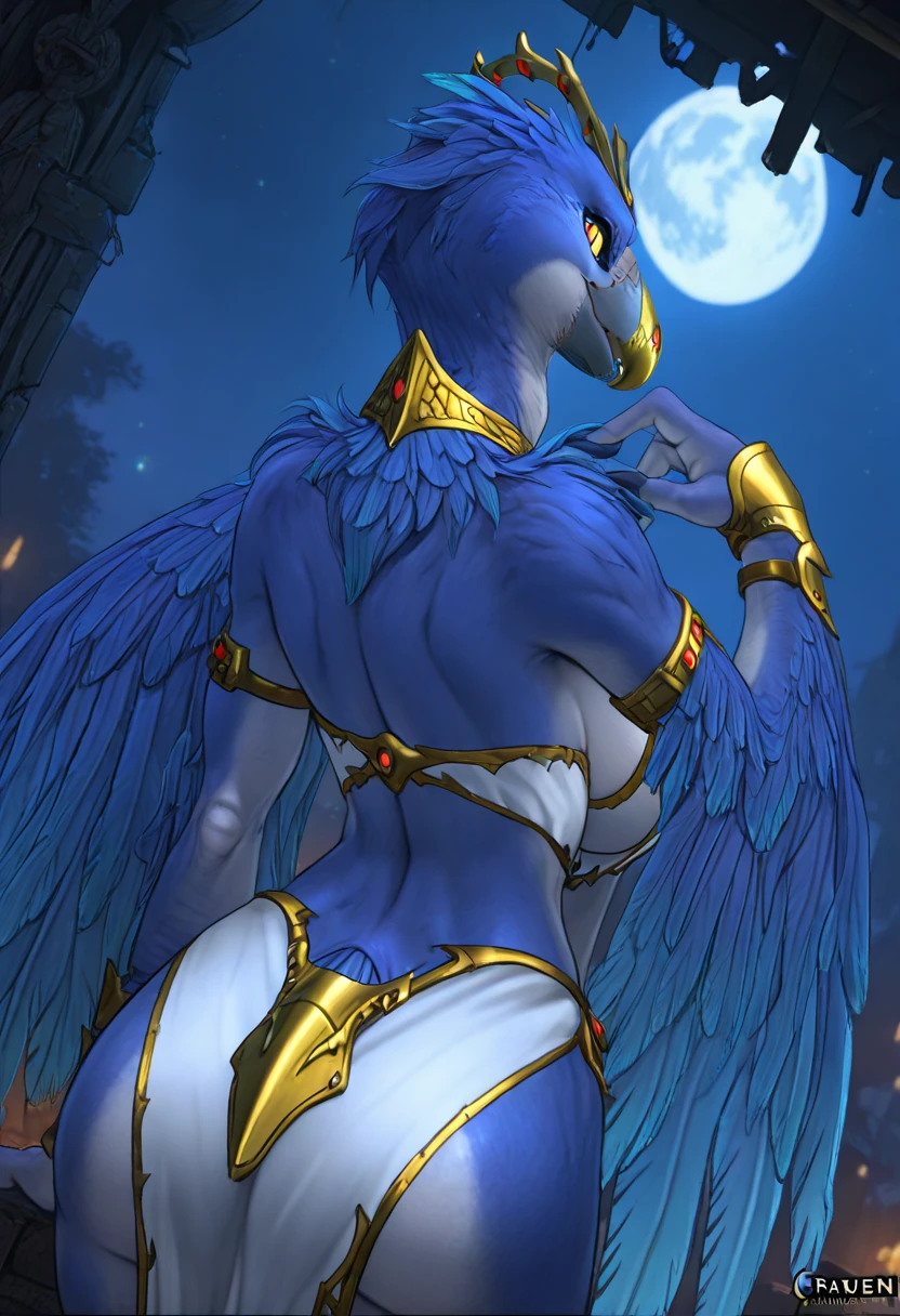 [uploaded on e621], by Pino Daeni, by Ruan Jia, by Miles-DF, by Alayna Lemmer, by Carlo Galli Bibiena,
solo ((Avali)) with ((light gray and yellow body)) and (gray chest) and (claws) and (tail feathers) and (clear yellow eyes) wear (sci-fi armor and sci-fi weapon),
(full body), [], (((detailed Chunie anthro Avali))), (detailed Chunie lighting), (detailed fur), (detailed feathers), (detailed Kyander skin),
(cinematic lighting), [detailed ambient light], [detailed face and eyes], (front sitting at space station), [starry],
((looking at viewer)), (front view), [front crotch view], ((half body shadow)), backlighting, ((crepuscular ray)),
[gray natural lighting], [ambient light on the belly], [higher body and limbs detail],
[realistic proportions], [explict content], [sharp focus], (questionable content), (shaded), ((masterpiece))
