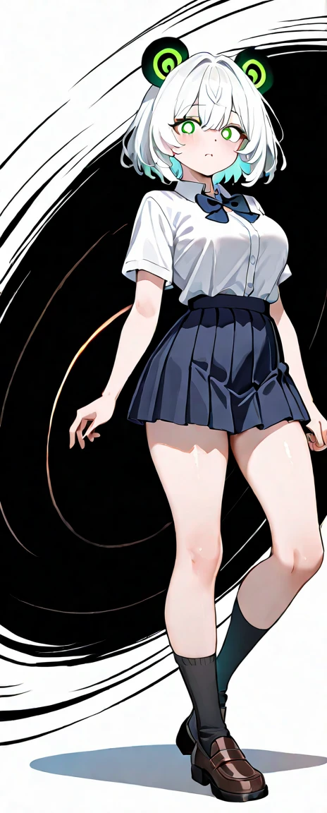 finest, masterpiece, High resolution, (Full body view from head to toe), front, frontやや下からの構図, Symmetrical, 18 year old girl, alone, (whole body from head to toe), small breasts, brown hair, slightly messy hair, long hair, bangs, (black tights), ( (black pantyhose), black pantyhose, (squating pose), (bondage), (spread legs), (tie one&#39;s hands behind one&#39;s back), (Her legs are spread and her white panties are visible between her legs.), composition show me your white panties, slender beautiful legs, とても美しい18 year old girl, (not wearing shoes), blush, shy big eyes, messy hair, looking at camera, show me your white panties, Hide your arms behind your back, Schoolgirl Blazer Uniform, plaid pleated skirt, beige cardigan