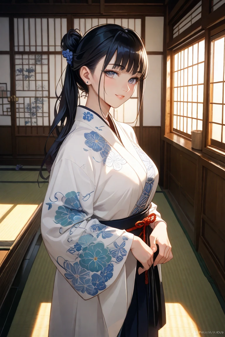 (((masterpiece))),(((High resolution)))、(((8K)))、(((perfect face)))、(((beauty of japan)))、40 years old、(((beautiful face))), (((girls room))), ((off shoulder japanese dress)), ((mini skirt)), embarrassed look, look at the camera, top quality eyes, detailed texture, look at the camera, all body, big tits, chuby, plump, cool girl, wife