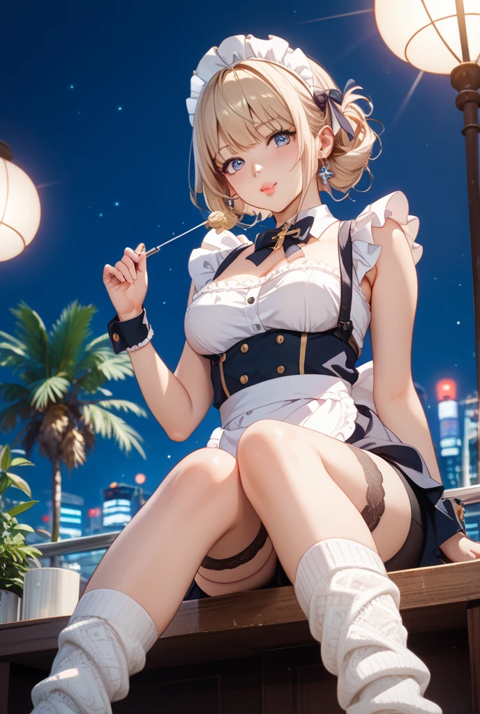 ((Highest quality)), ((masterpiece)), (detailed), One Girl,(Knee-length),Private Server,Big Breasts,(Short skirt),(White knit dress),(Open Chest Button),22-year-old woman,(Naughty look),((Excited expression)),Browsing Caution,nswf Japanese,(attractive appearance),atmosphere,Remote control rotor,pink remote control,blush,Watery eye,night,train,(trainの中で立ってる女の子),(Gaze seducing a man),