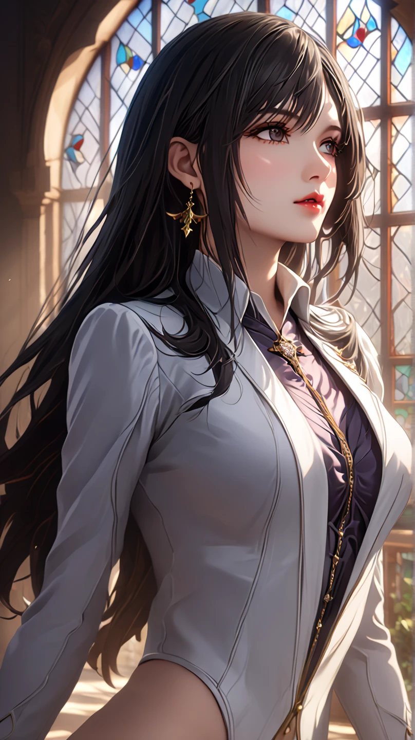 (table top, digital art, digital illustration, 4K, 8ก, Very detailed, beautiful picture, Sharp picture, realistic, raw photos, perfect face, perfect lines, perfect eyes, soft light) 1 woman, (long black hair,have straight hair,Bullish stare,Beauty,woman in suit,Hard makeup,23 yo girl,small tits:1.3),secretary, Handsome man in a suit, (human,man in suit,have good muscles,broad, stable shoulders,adult man,children's hairstyles,A man in his 30s with a cool demeanor,A 28-year-old man smiles brightly.:1.2),lover、couple kissing、romantic、